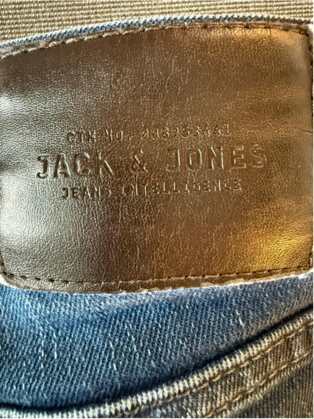 Jack & Jones men's slim fit jeans blue stone wash button fly 31x32 - Picture 4 of 13